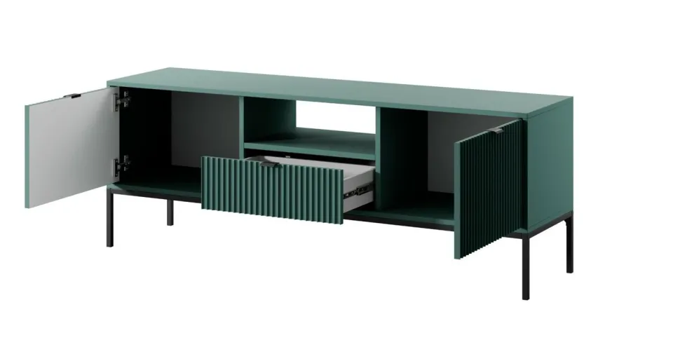 Zestaw do salonu Delicious zielony czarne uchwyty