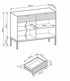 Zestaw do salonu Delicious zielony czarne uchwyty