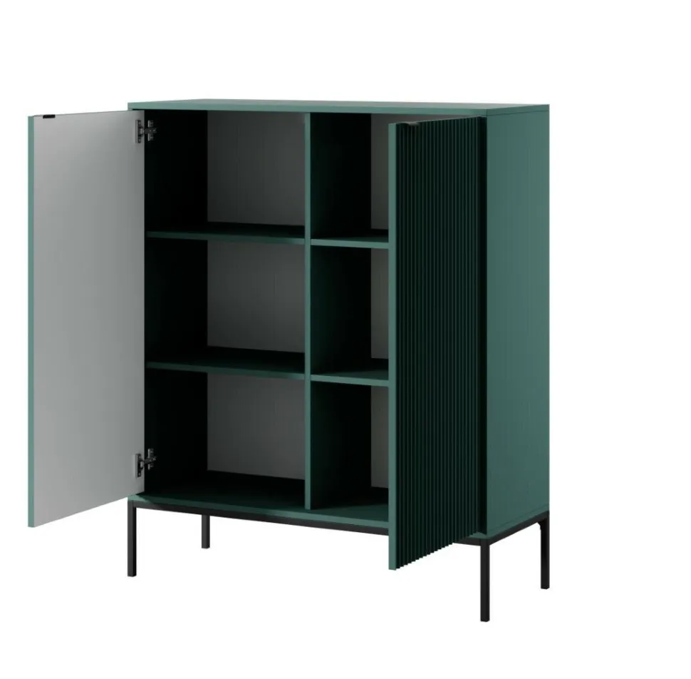 Zestaw do salonu Delicious zielony czarne uchwyty