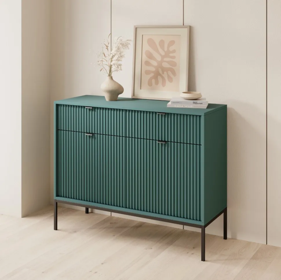 Zestaw do salonu Delicious zielony czarne uchwyty