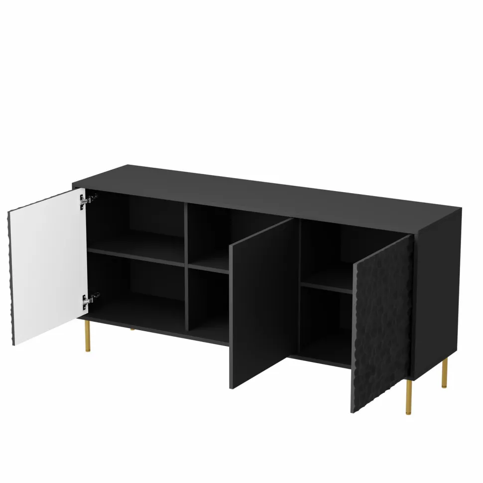 Zestaw mebli do salonu Afir czarny