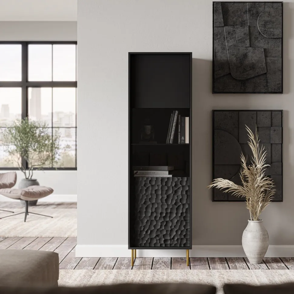 Zestaw mebli do salonu Afir czarny