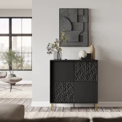 Zestaw mebli do salonu Afir czarny