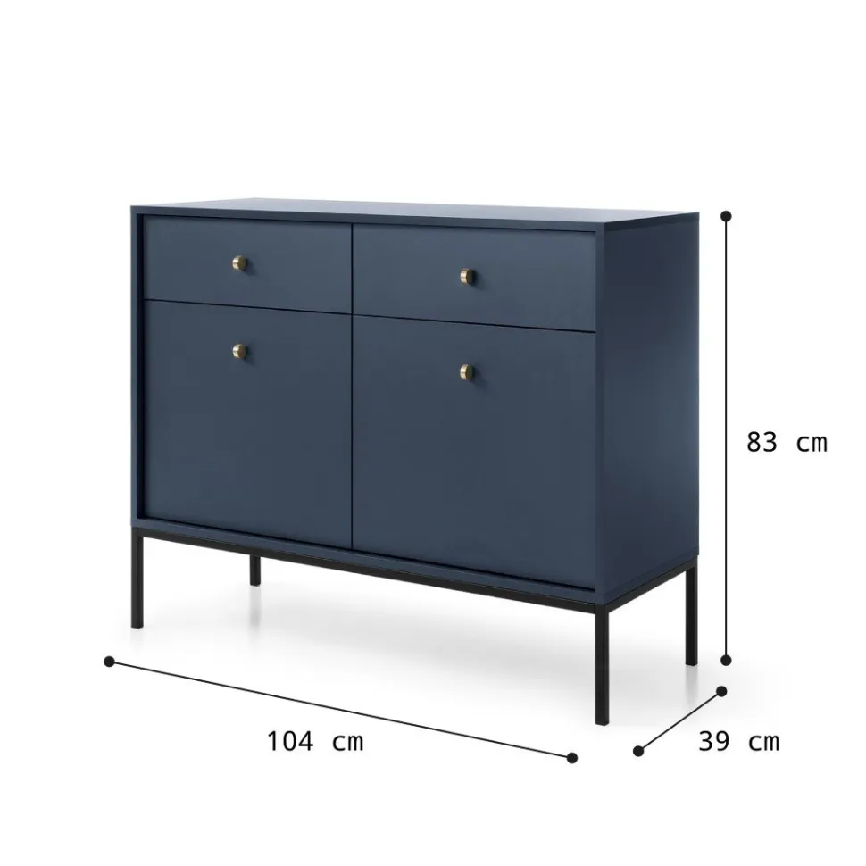 Zestaw mebli do salonu Evora granatowa