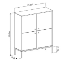 Zestaw mebli do salonu Evora granatowa