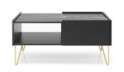 Zestaw mebli do salonu Marbren czarny