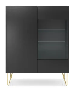 Zestaw mebli do salonu Marbren czarny