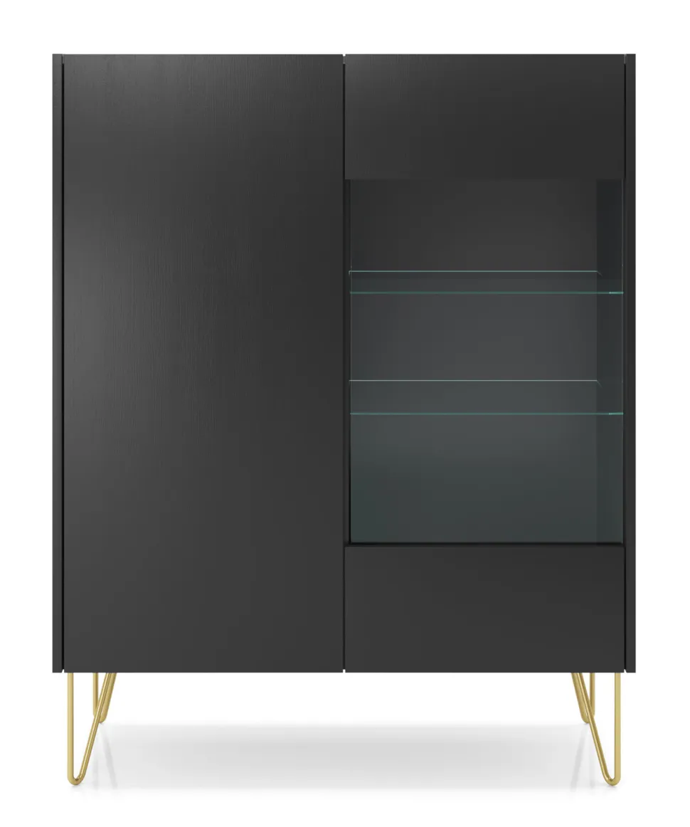 Zestaw mebli do salonu Marbren czarny