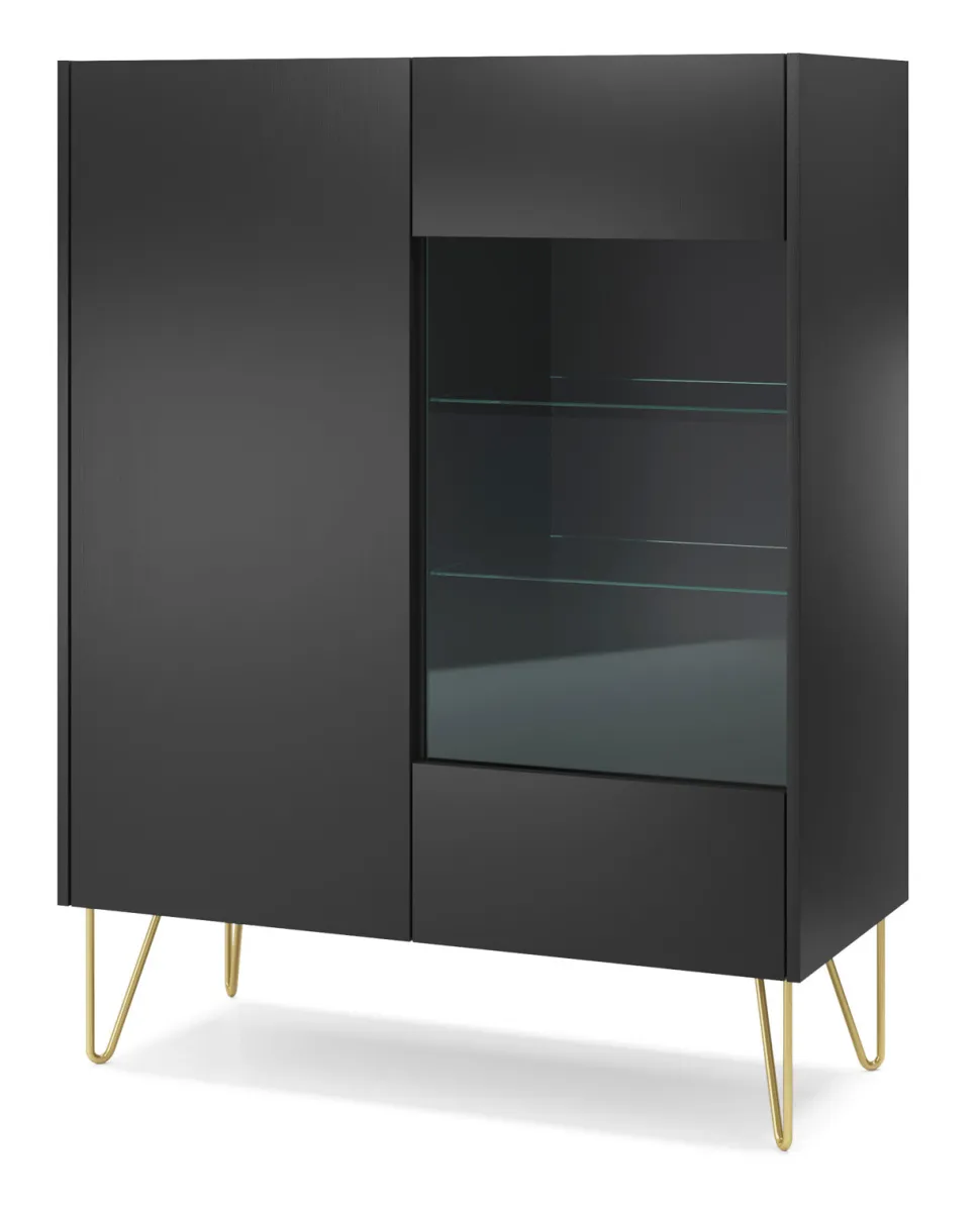 Zestaw mebli do salonu Marbren czarny