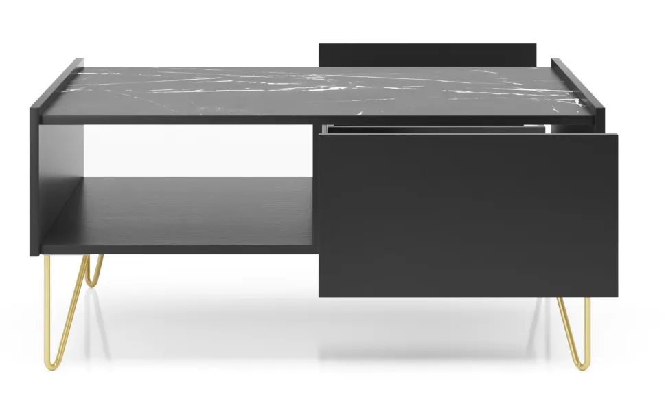 Zestaw mebli do salonu Marbren czarny