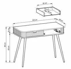 Zestaw mebli do salonu Seda czarne z czarnymi nogami