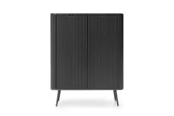 Zestaw mebli do salonu Seda czarne z czarnymi nogami