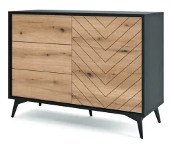 Zestaw mebli do salonu w jodełkę Fargo