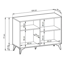 Zestaw mebli do salonu w jodełkę Fargo