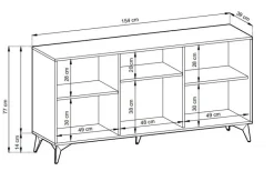 Zestaw mebli do salonu w jodełkę Fargo