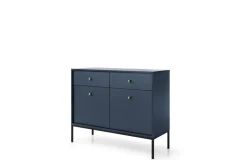 Zestaw mebli do sypialni Evora granatowa