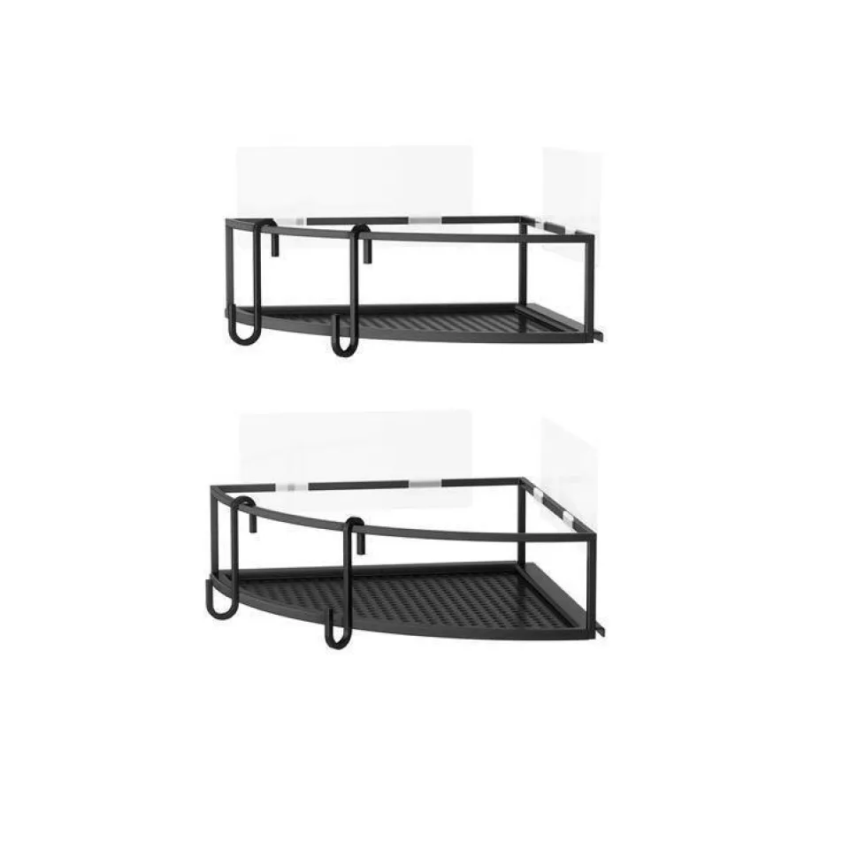 Zestaw półek narożnych Cubiko czarne