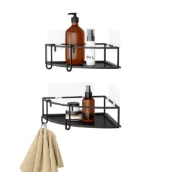 Zestaw półek narożnych Cubiko czarne