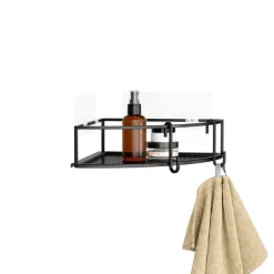 Zestaw półek narożnych Cubiko czarne