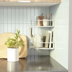 Zestaw półek narożnych Cubiko białe