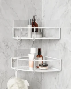 Zestaw półek narożnych Cubiko białe