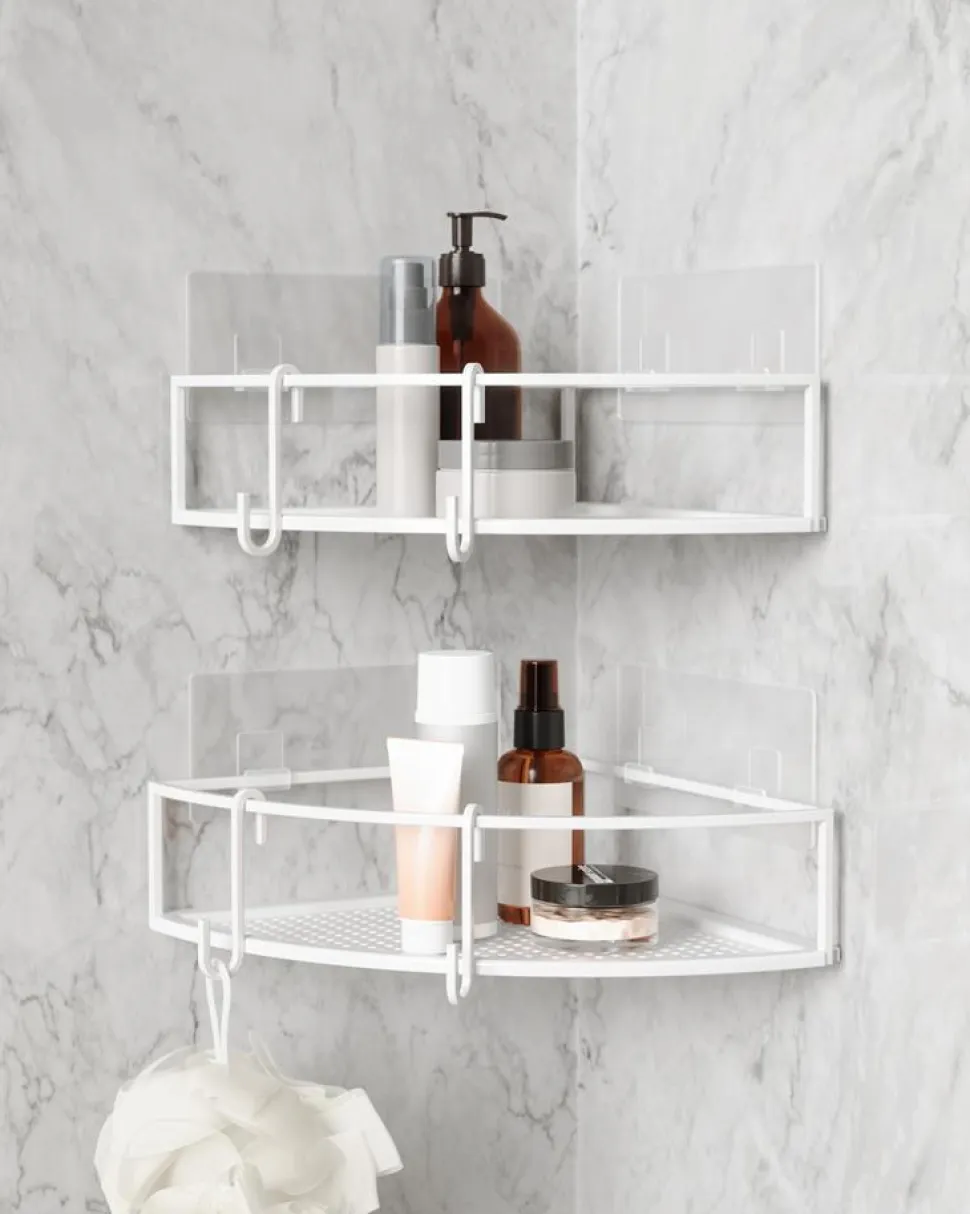 Zestaw półek narożnych Cubiko białe