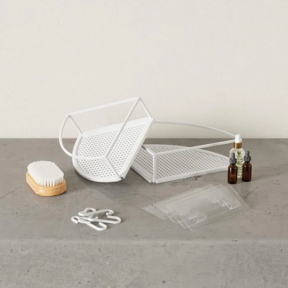 Zestaw półek narożnych Cubiko białe