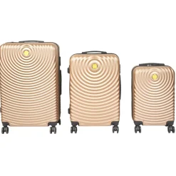 Zestaw trzech walizek Beżowy