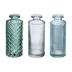 Zestaw trzech wazoników niebieski